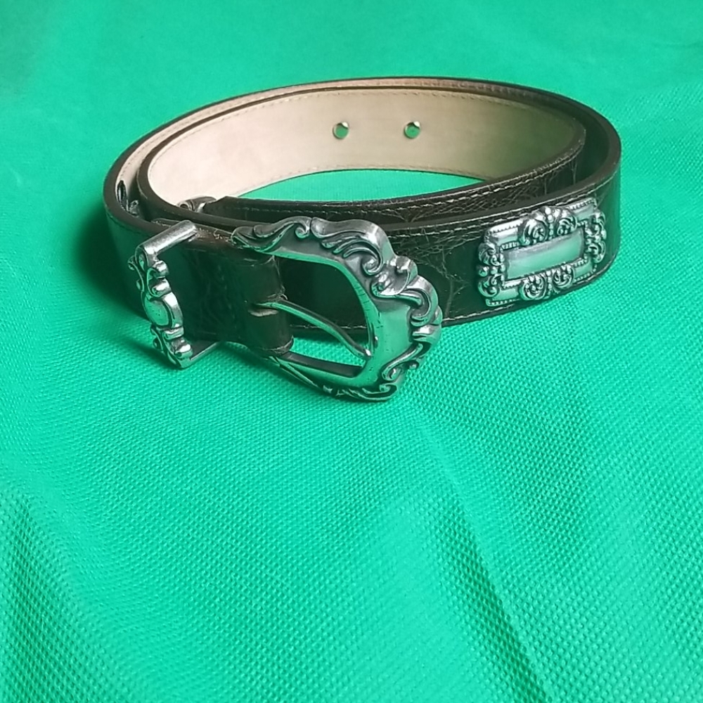 Vintage Brighton Belt in Brown Silver